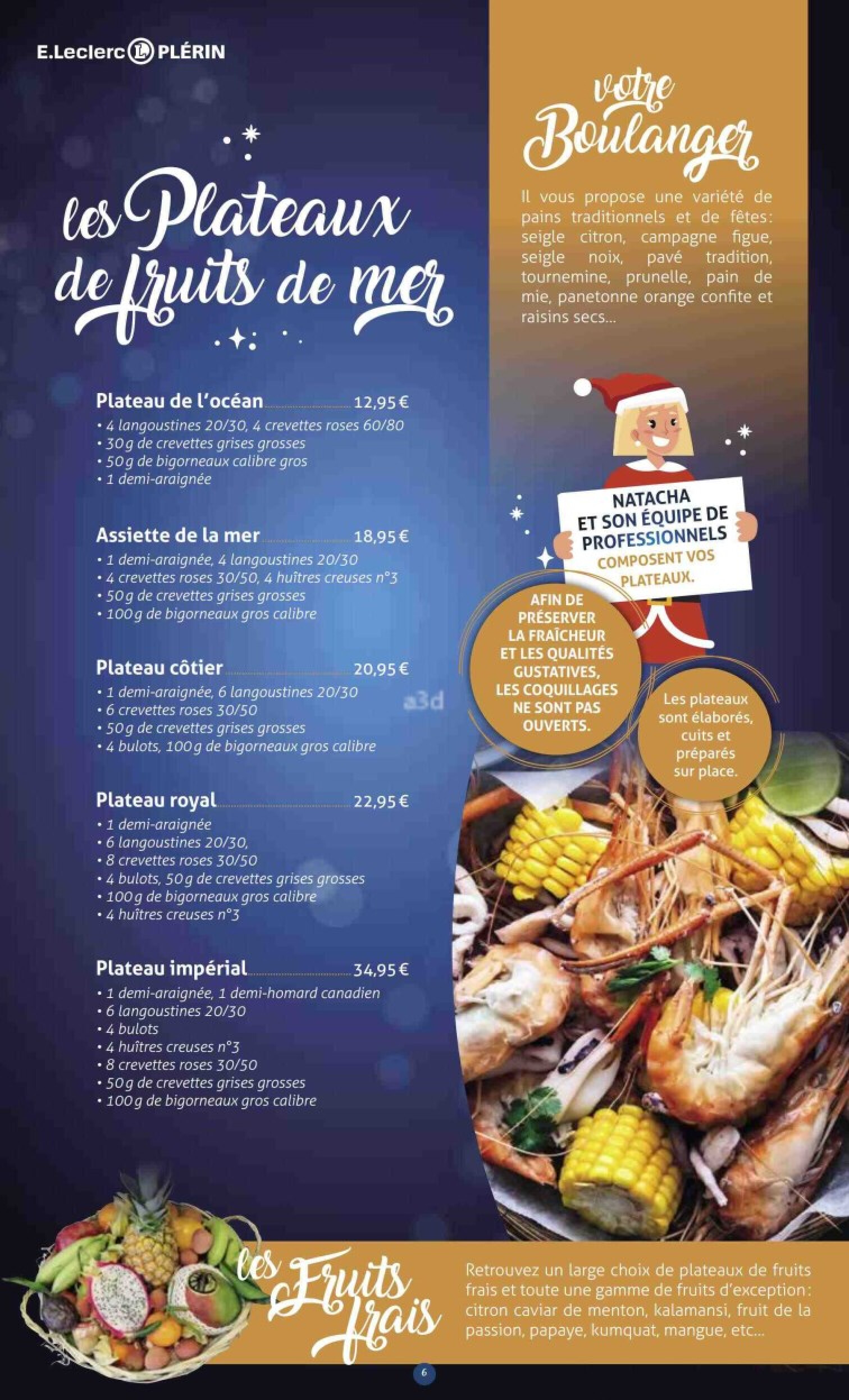 E. LECLERC - Menus de fete 2021