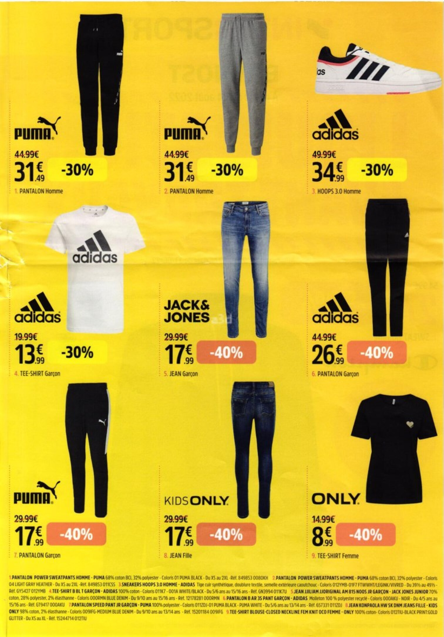 Intersport best sale jean garcon