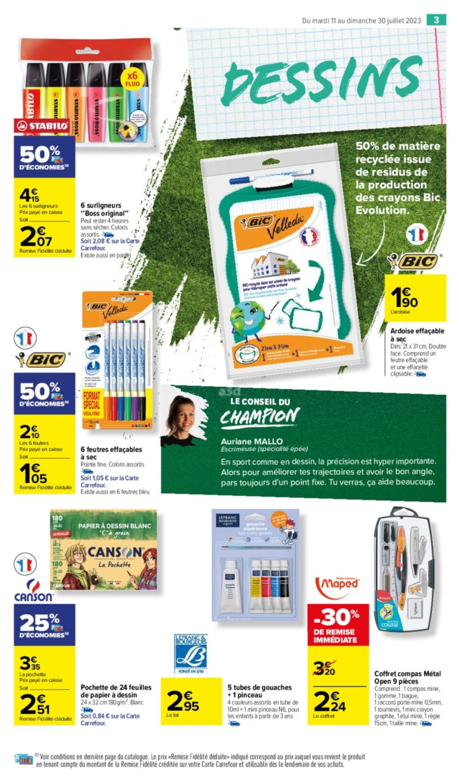 Cartable carrefour catalogue on sale 2019