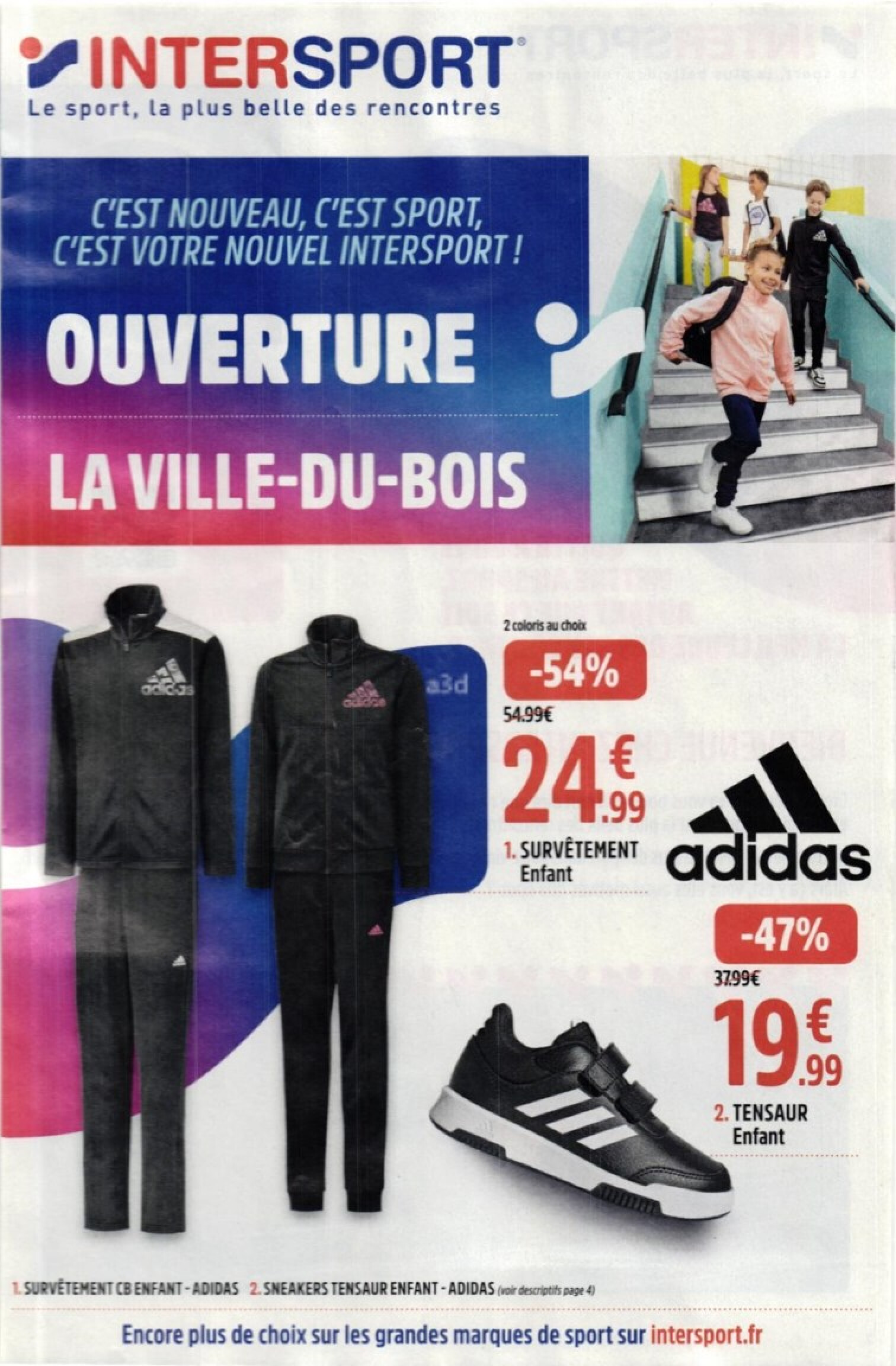 Intersport discount catalogue survetement