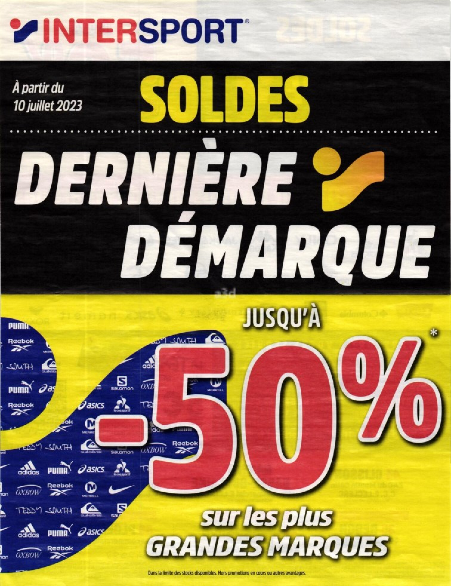 Affiche derniere outlet demarque